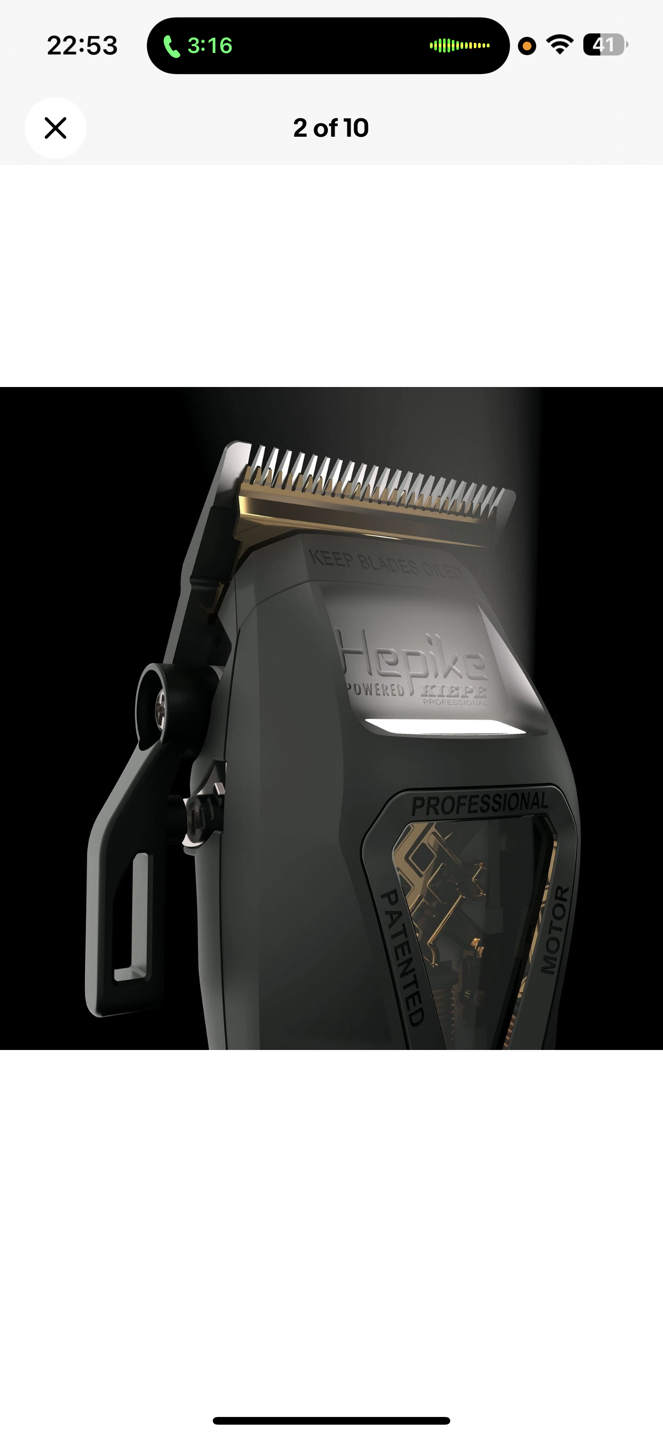 Kiepe - Hepike Powered Clipper Cordless 6360
